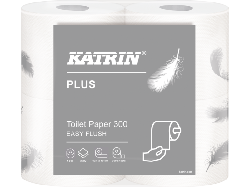 Papier toaletowy  KATRIN PLUS Toilet 105003 300 Easy Flush