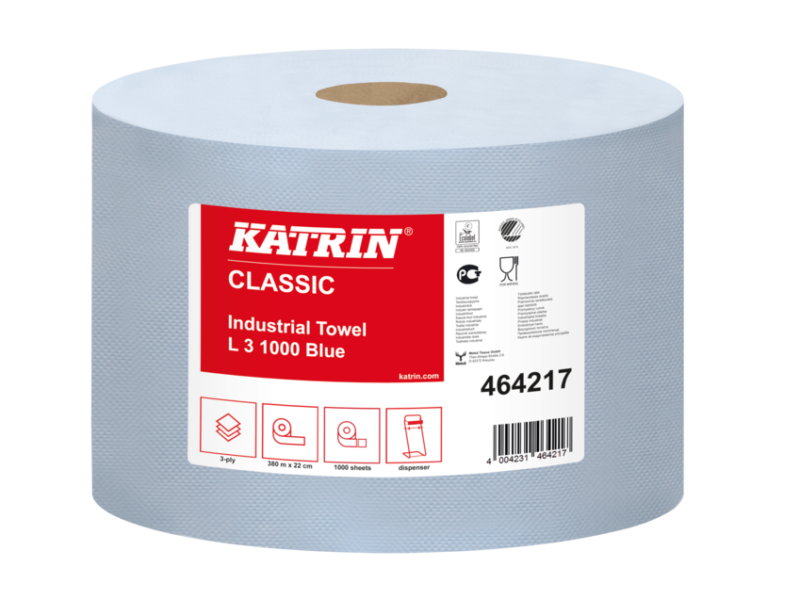 Czyściwo przemysłowe Katrin Classic L 3 Blue 464217