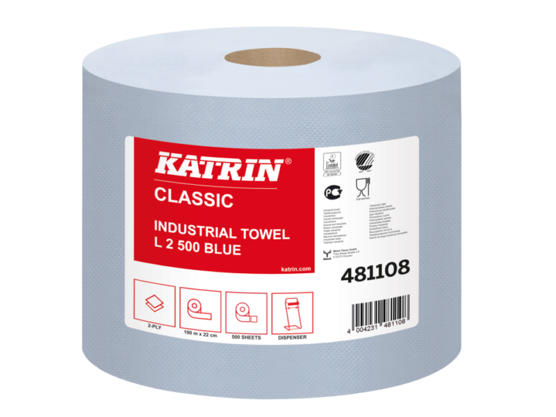 Czyściwo przemysłowe Katrin Classic 481108 L 2 Blue c