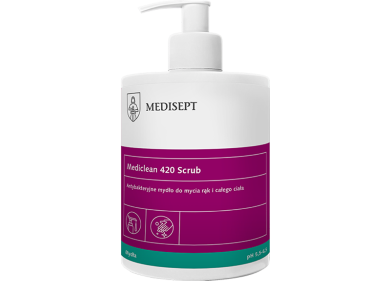 MEDICLEAN MC 420 Scrub Antybakteryjne mydło w płynie 0.5 l