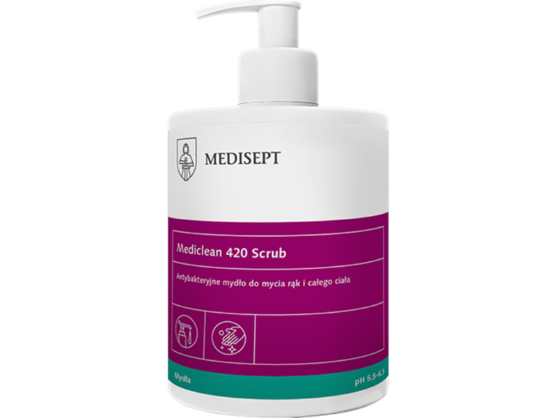 MEDICLEAN MC 420 Scrub Antybakteryjne mydło w płynie 0.5 l