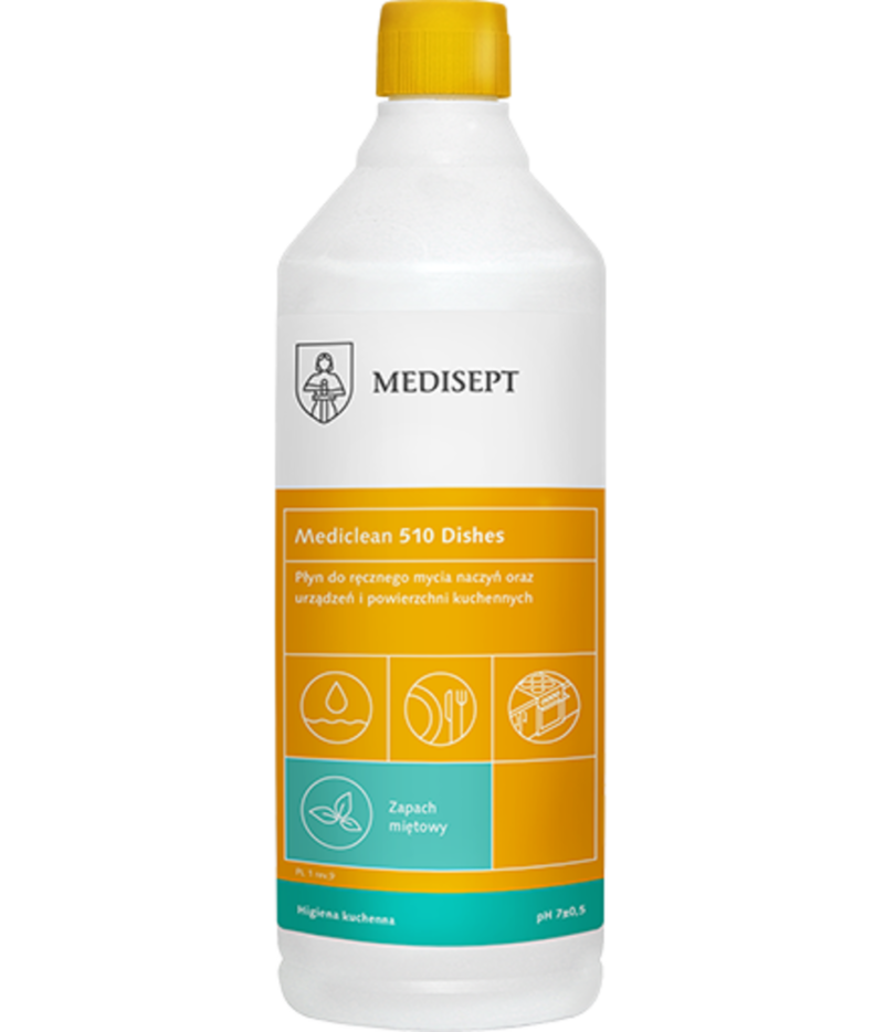 MEDICLEAN MC 510 DIAMENT Mint NACZYNIA - mycie ręczne o zapachu miętowym 1 l