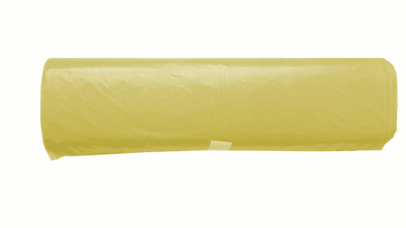 Worki na śmieci LDPE żółte 35l a 50 sztuk