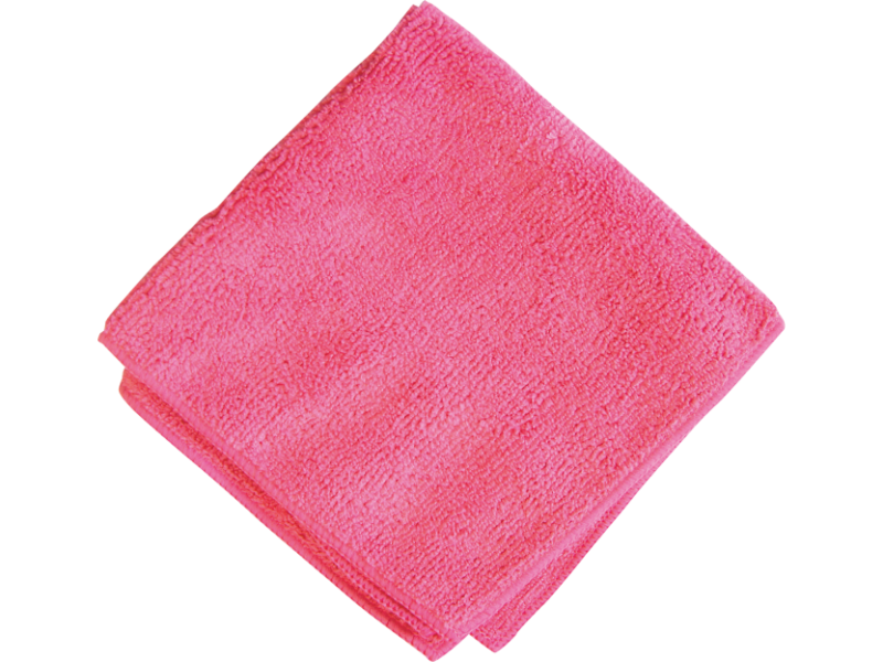 Ściereczki z mikrofibry 30x30 cm kolor czerwony 220g